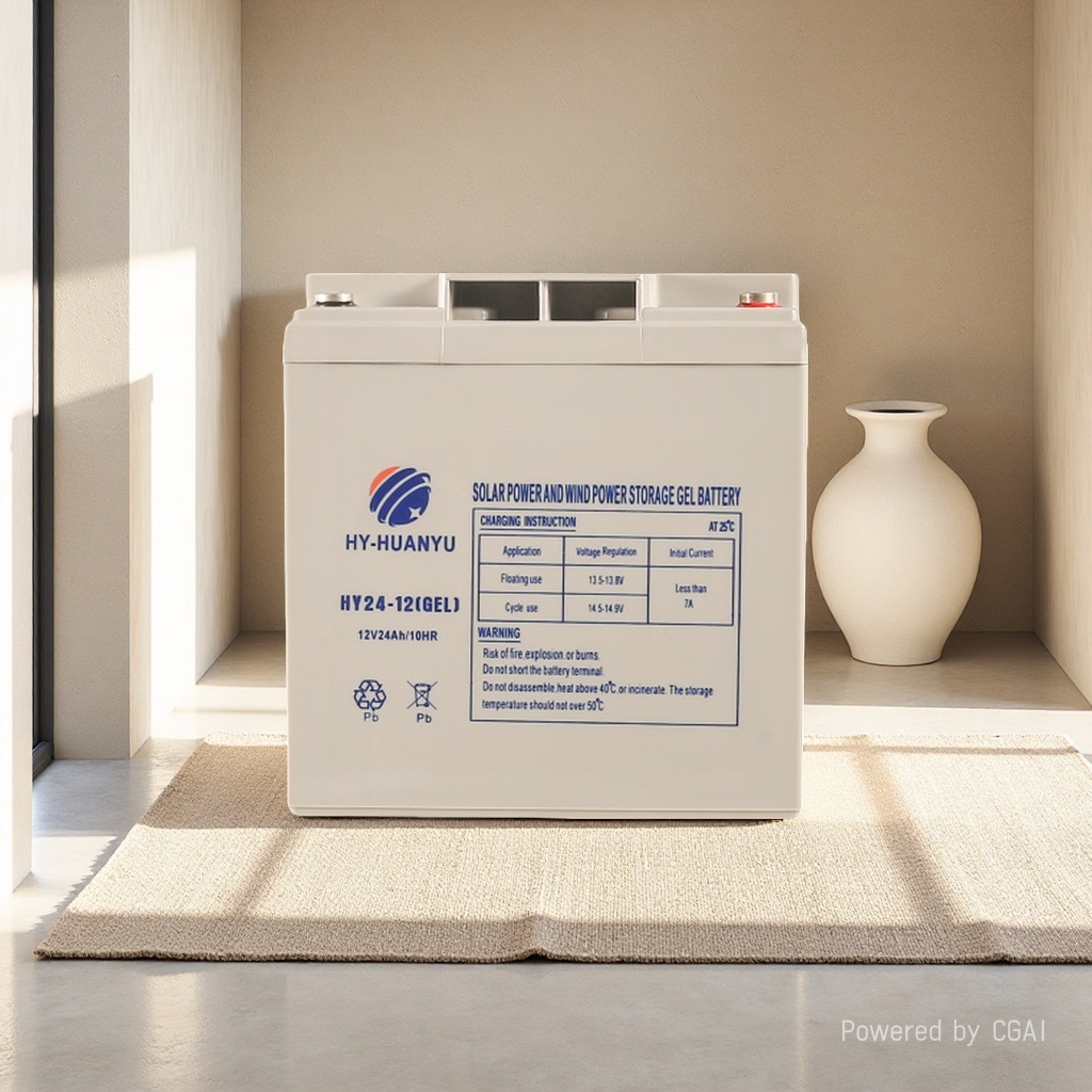 太阳能胶体电池深循环蓄电池UPS BATTERY12V24AH GEL产品图