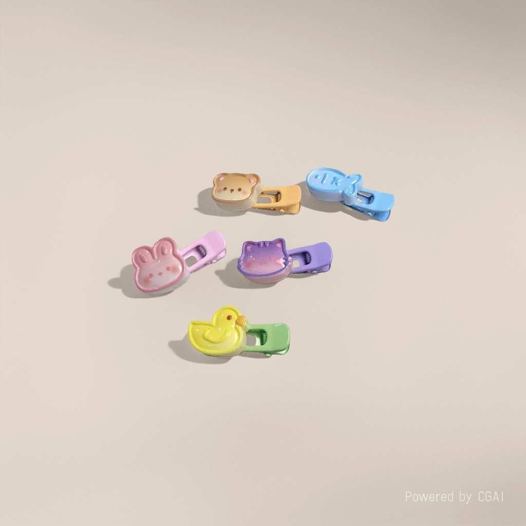 The side clips of the Douyin hairpin are cute and girlish. The side bangs clips of the SpongeBob hairpin are cartoon and anime duckbill clips