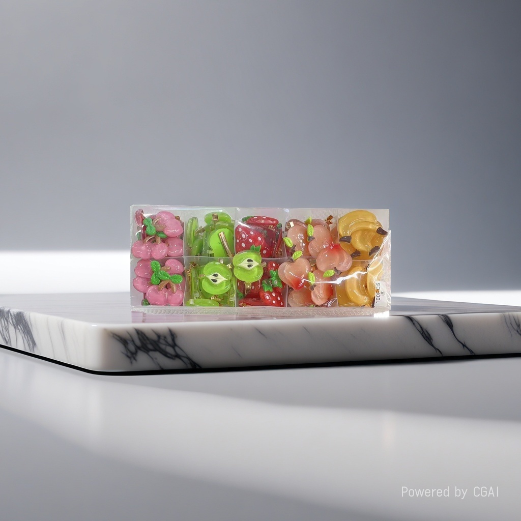 Fruit-shaped hair clips, pet hair clips, Song brocade base, headwear, claw clips Application Scenario
