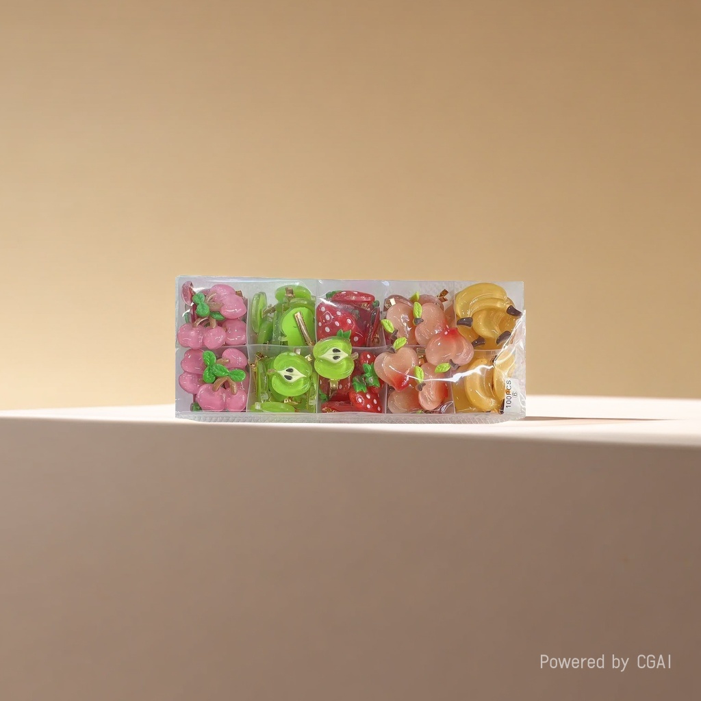Fruit-shaped hair clips, pet hair clips, Song brocade base, headwear, claw clips