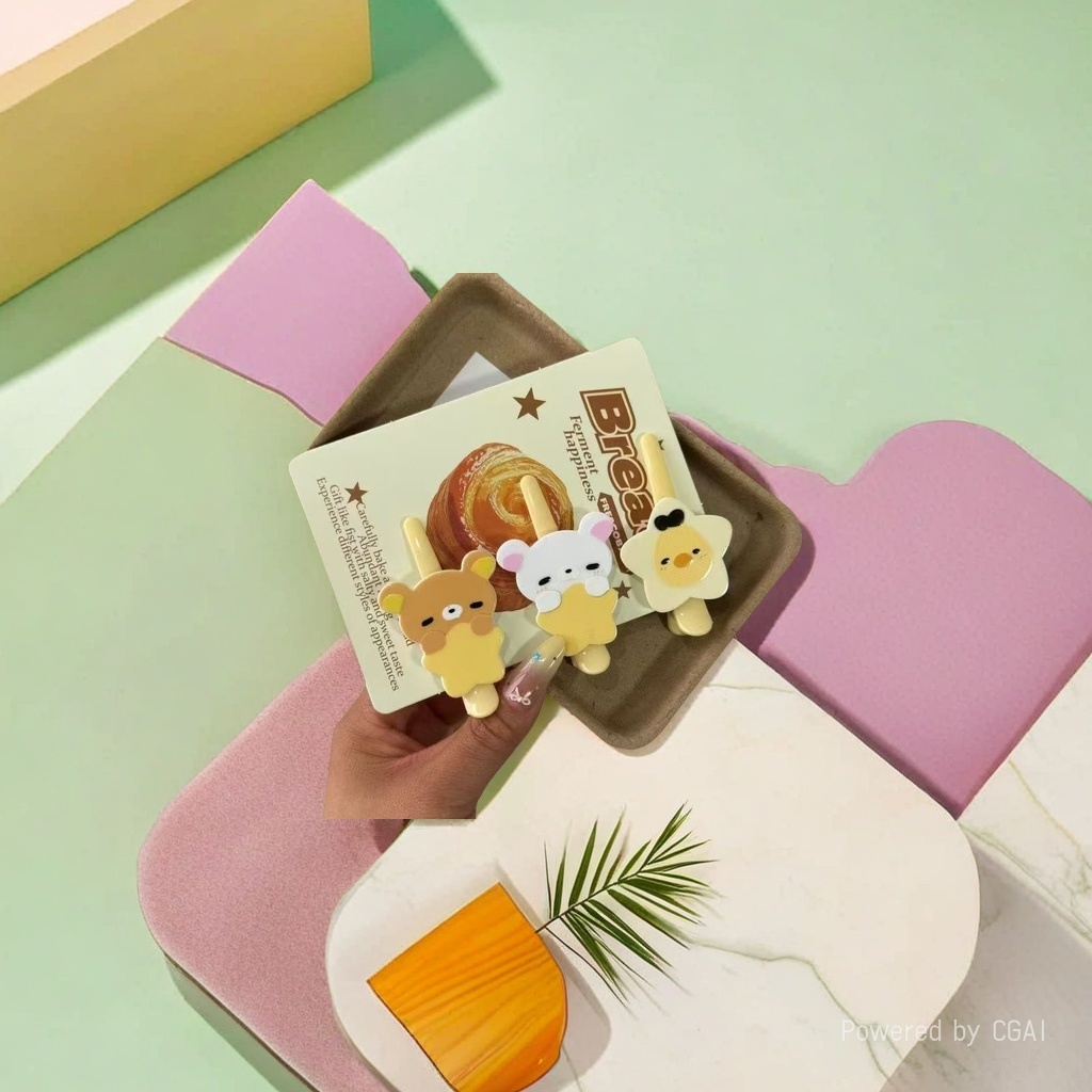 发卡/宋锦底托/宠物发夹/宋锦/头饰爪夹产品图