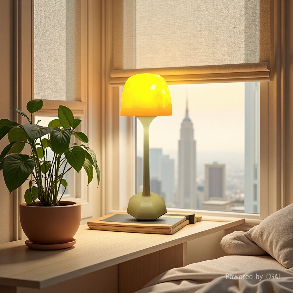 CICO home atmosphere light, acrylic touch switch, golden lighting night light, portable table lamp full figure