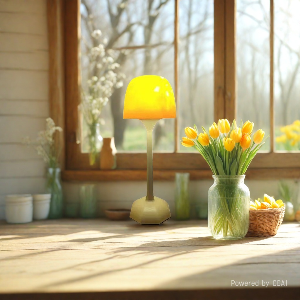 CICO home atmosphere light, acrylic touch switch, golden lighting night light, portable table lamp Application Scenario