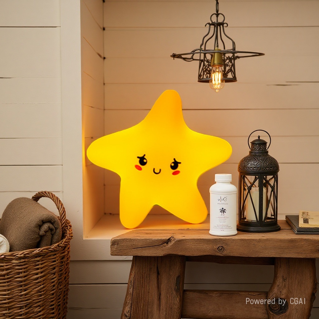 CICO home ambient lighting, night lights, star silicone patting lights, home decorations details Picture
