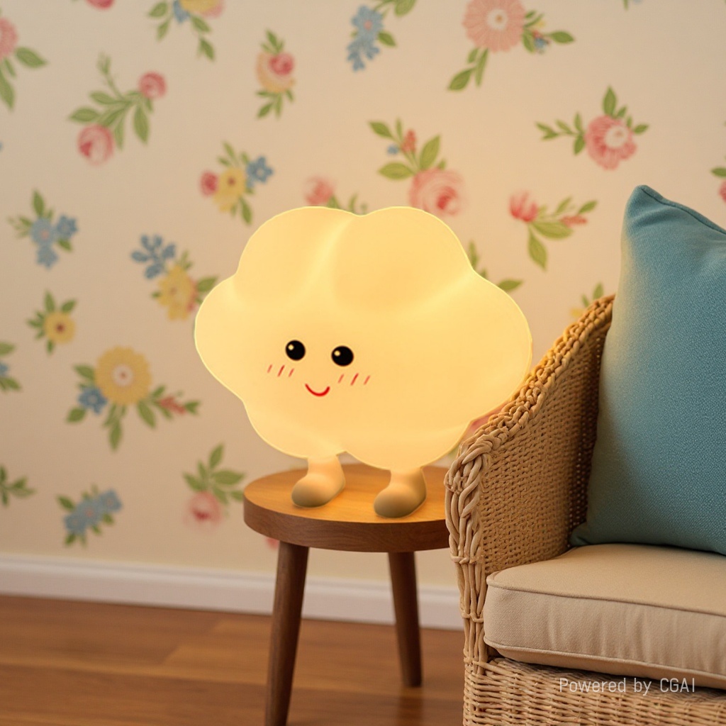 CICO cloud-shaped starry sky light Silicone patter night light Children's romantic night light details Picture