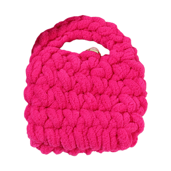 Dibujos animados lana de punto auriculares fundas protectoras hecho a mano crochet zero wallet regalo del estudiante pareja cartera pequeña Item Picture