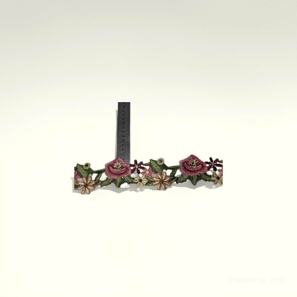 手工绣品/桌布/中国风/蝴蝶结刺绣布贴细节图