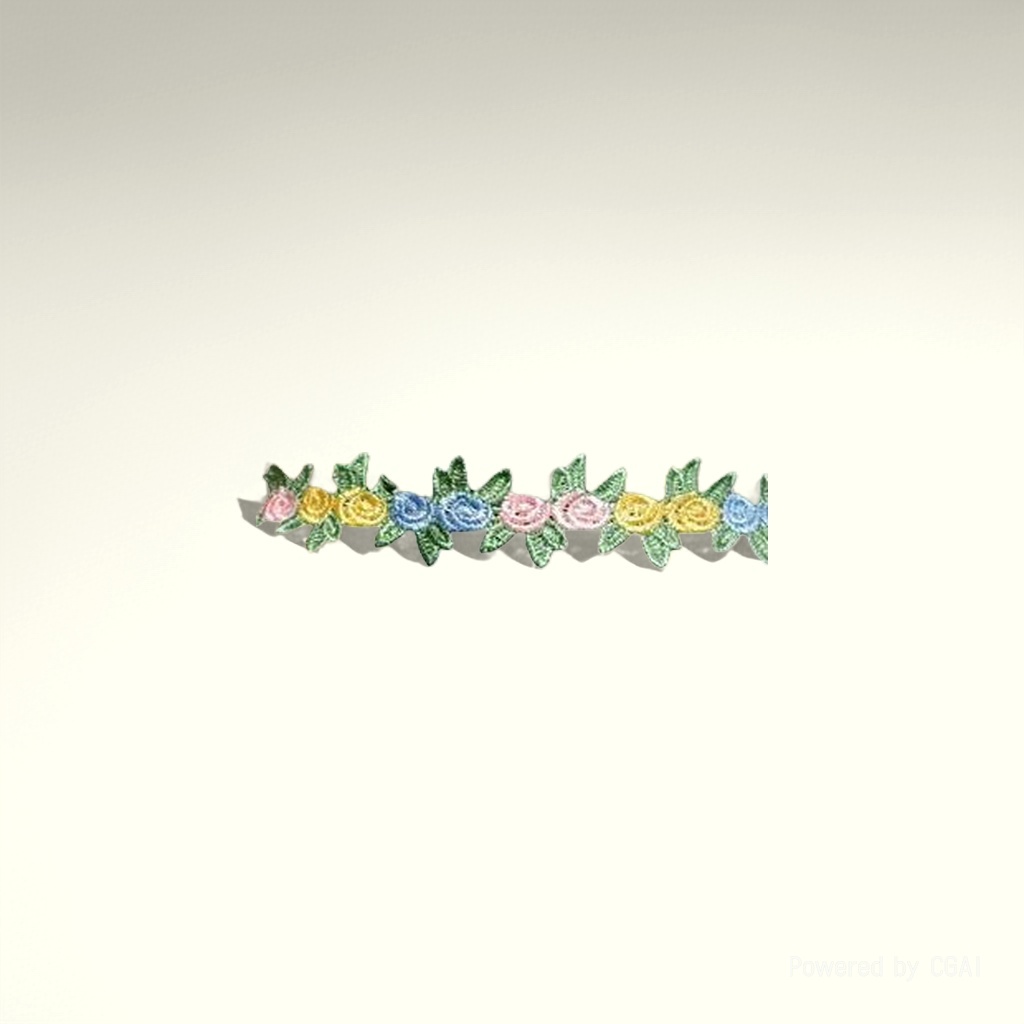 花边/水溶花边/蕾丝边/少数民族服饰花边/4cm色丁褶皱花边细节图