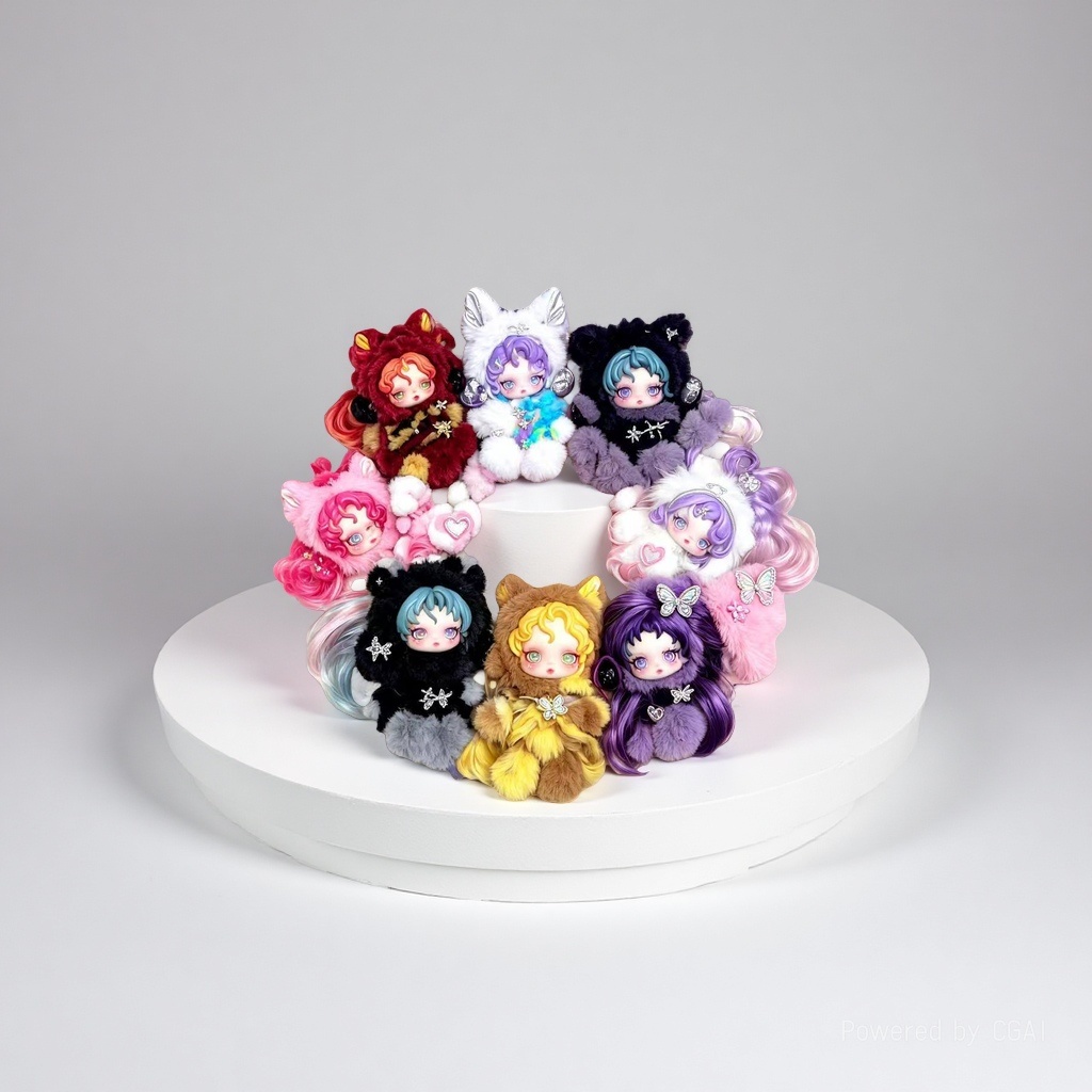 SKULLPANDA Light Weaving Garden Series SP Winter Melody Second Generation Plush Toy Blind Box