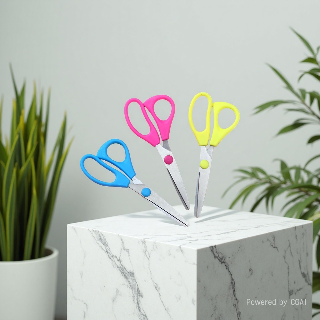 Eco-friendly plastic scissors, designed for children's safety, are essential for home and office use, keeping up with the new trend of green living Application Scenario