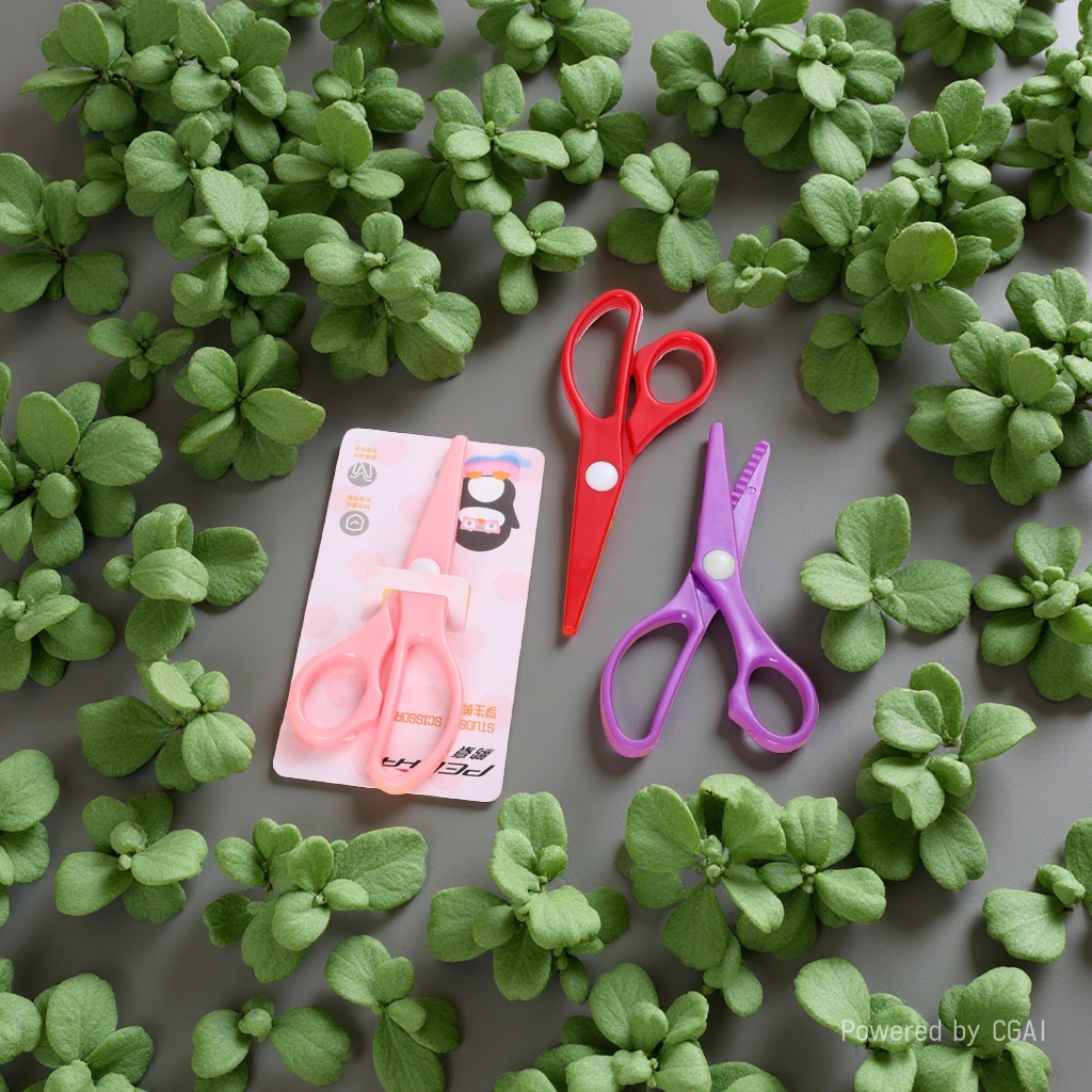 Multi-functional student art scissors, eco-friendly plastic scissors, essential for home and office use