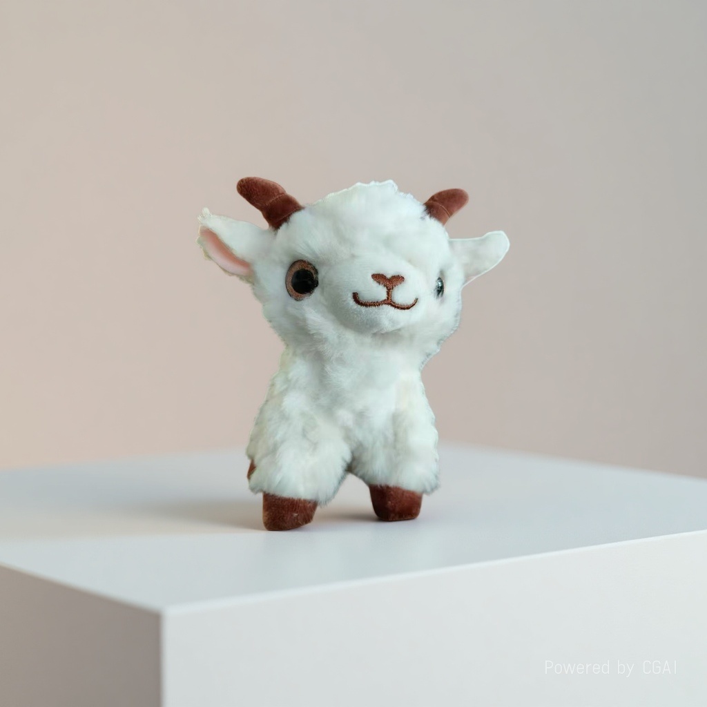 Standing little sheep pendant, cute little sheep figurine, simulation doll, plush toy, doll bag, keychain Application Scenario