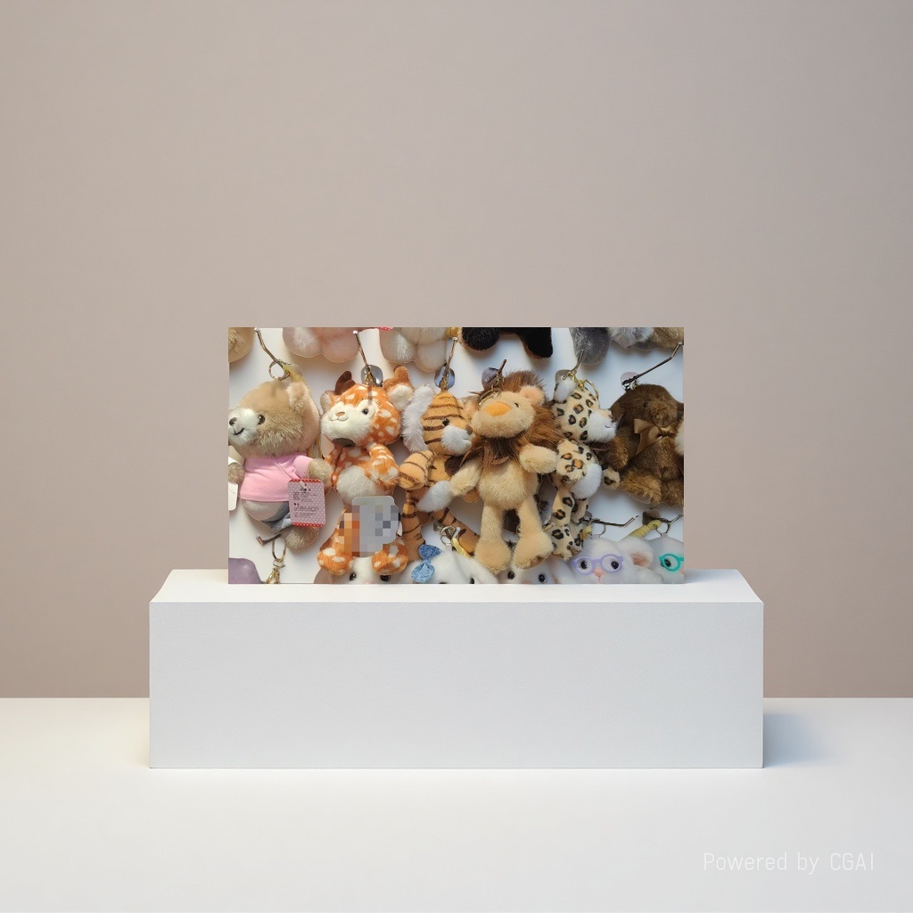 Cute forest animal tiger and lion pendants, plush toy figurines, leopard and deer bags, pendants, keychains Specification image