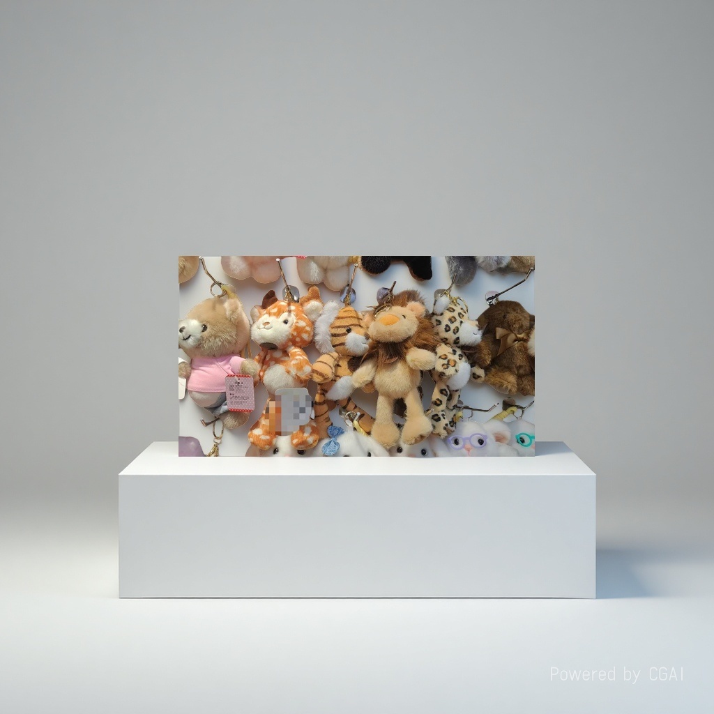 Cute forest animal tiger and lion pendants, plush toy figurines, leopard and deer bags, pendants, keychains Application Scenario