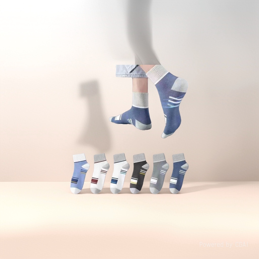 潮袜男女长款休闲运动棉袜潮流透气舒适一次装