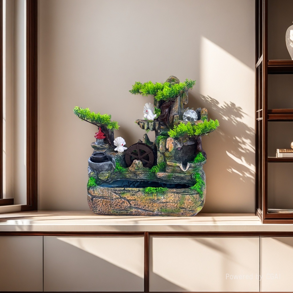 人造山水/假山喷水/挂饰/树脂摆件最新款/礼品产品图