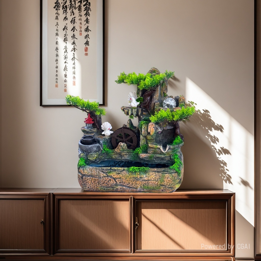 流水摆件实物图