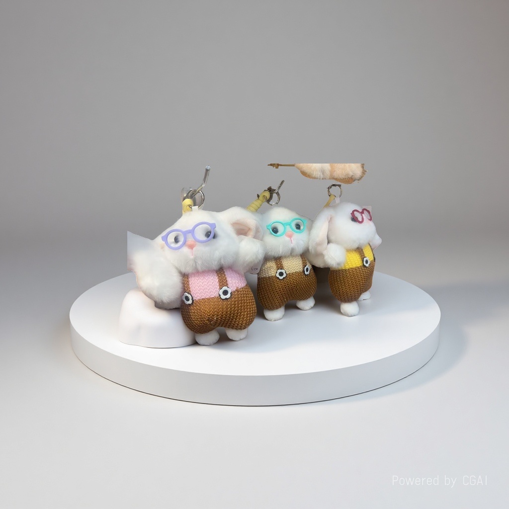Best-selling toy glasses, shoulder straps, little rabbit pendants, plush toy figurines, cute little rabbit bags, hanging decorations, keychains