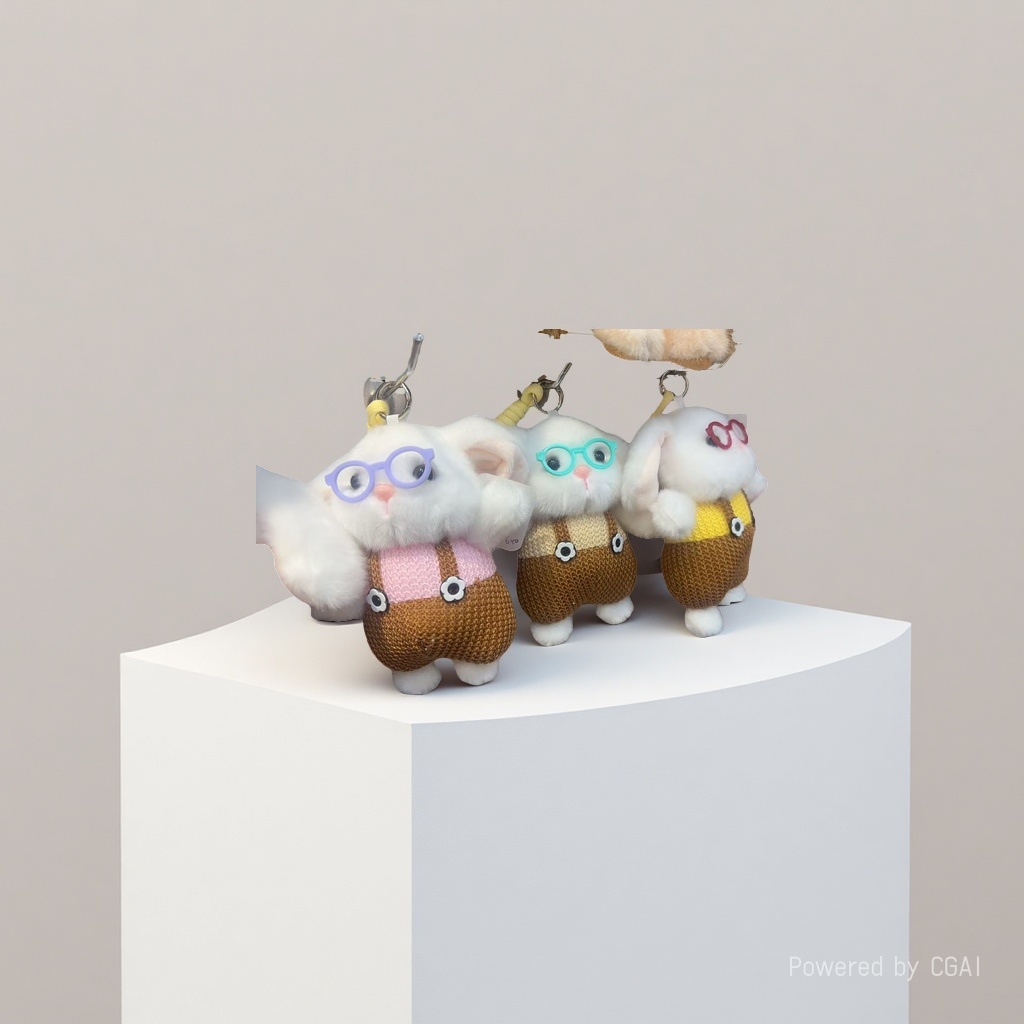 Best-selling toy glasses, shoulder straps, little rabbit pendants, plush toy figurines, cute little rabbit bags, hanging decorations, keychains details Picture