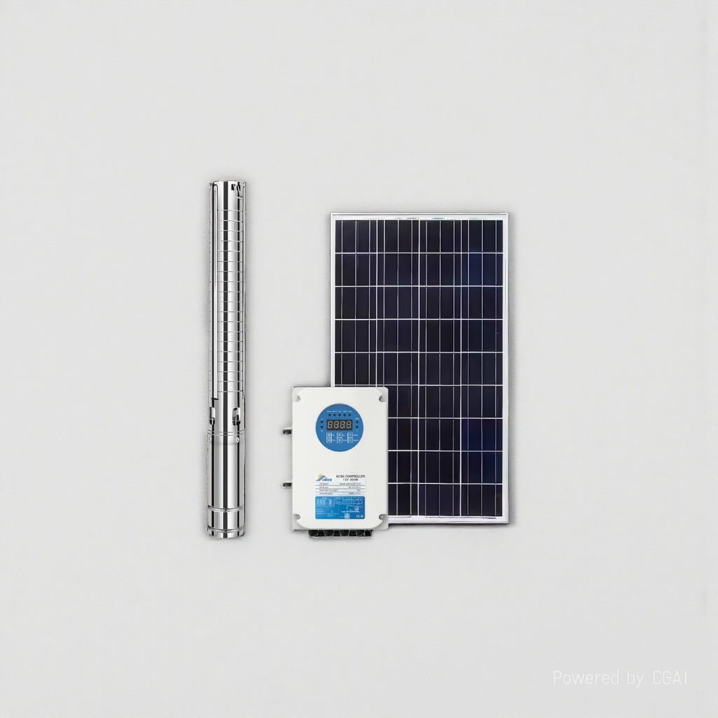 LIKOU energy-saving and environmentally friendly solar water pump made of stainless steel for ACDC household irrigation details Picture