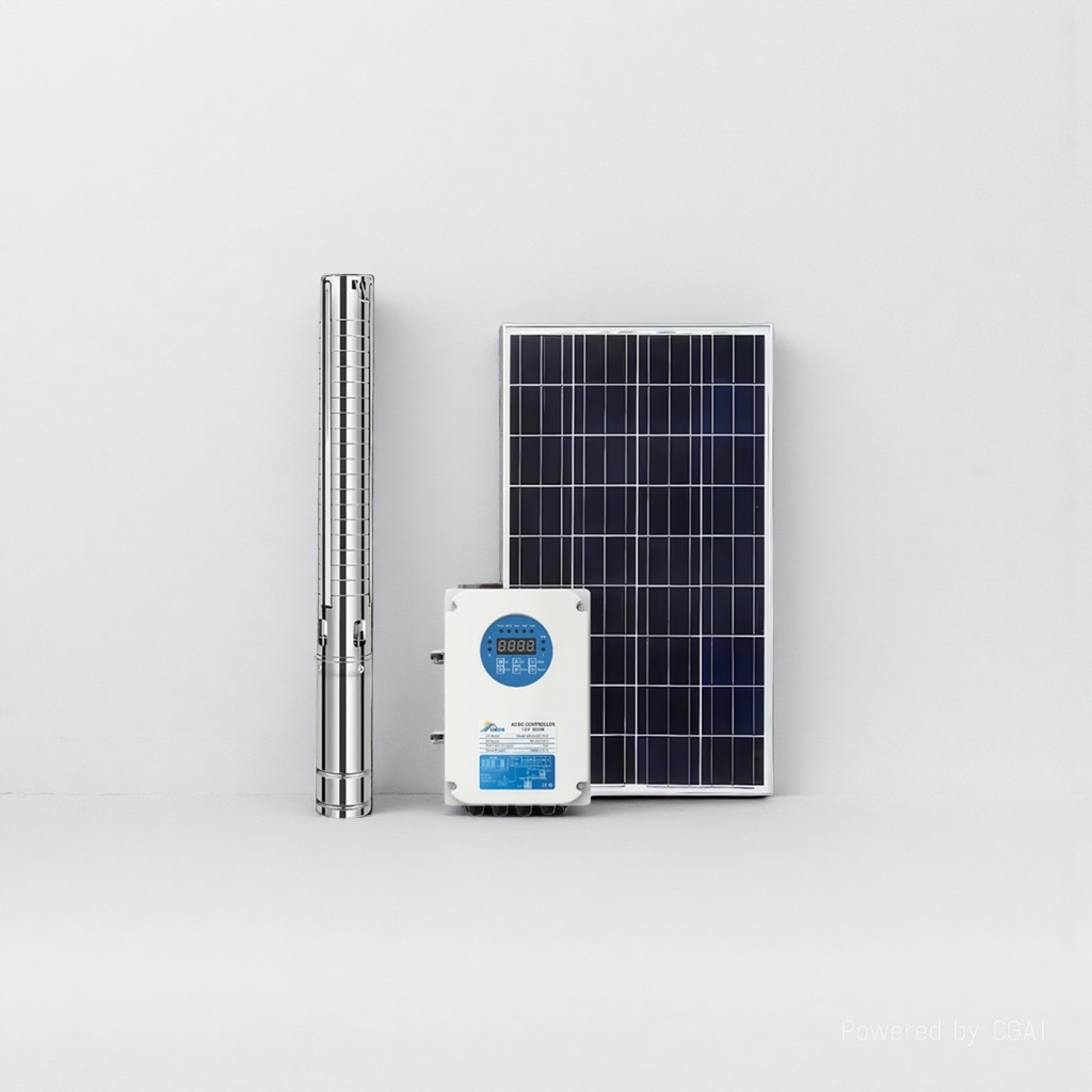 LIKOU energy-saving and environmentally friendly solar water pump made of stainless steel for ACDC household irrigation