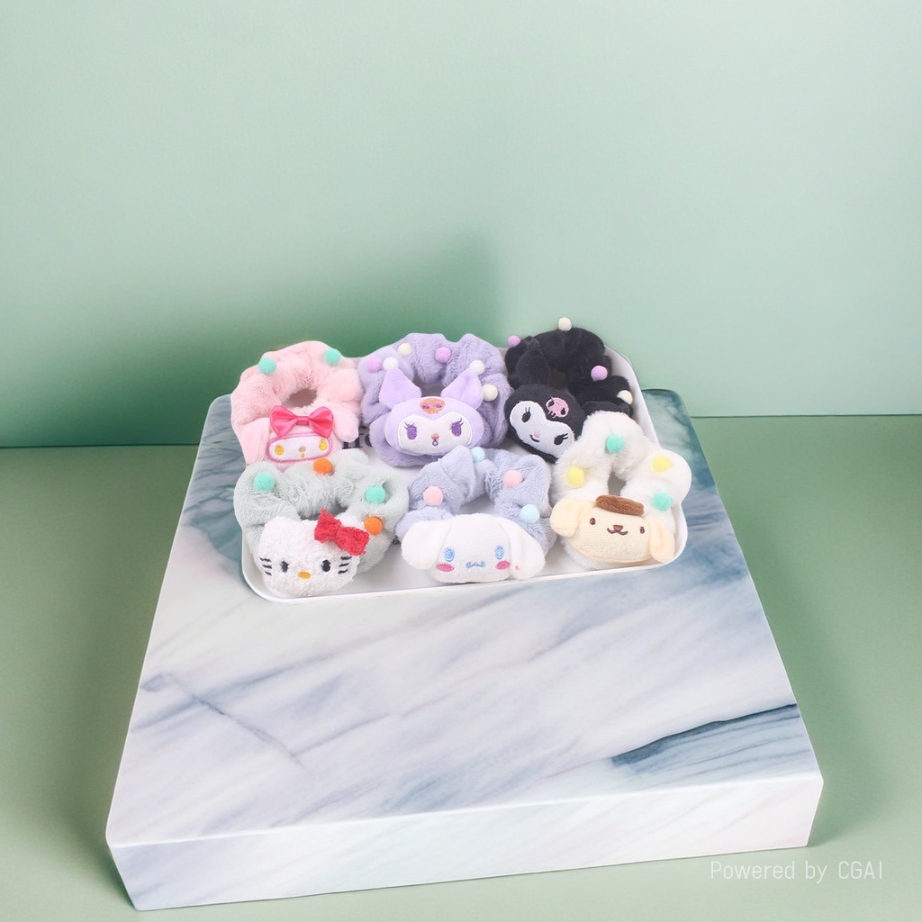 A complete box of large intestine hair bands, telephone line, rubber band hair accessories, and colorful elastic hair bands Specification image