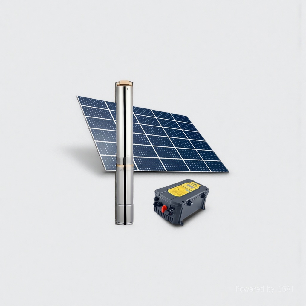 LIKOU solar water pump, stainless steel corrosion-resistant submersible pump, large head, multiple water outlets, 103702055 details Picture
