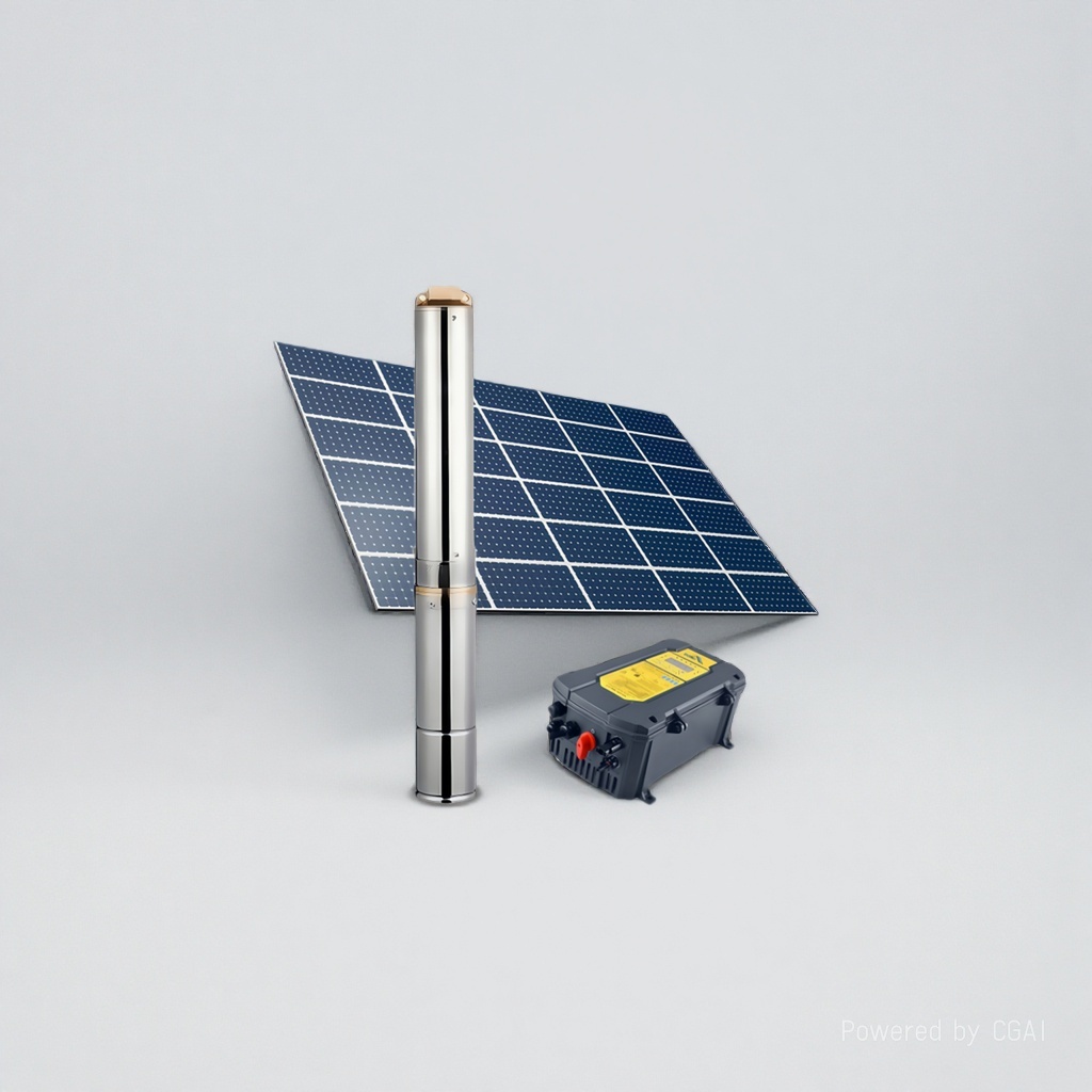 LIKOU solar water pump, stainless steel corrosion-resistant submersible pump, large head, multiple water outlets, 103702055 Specification image
