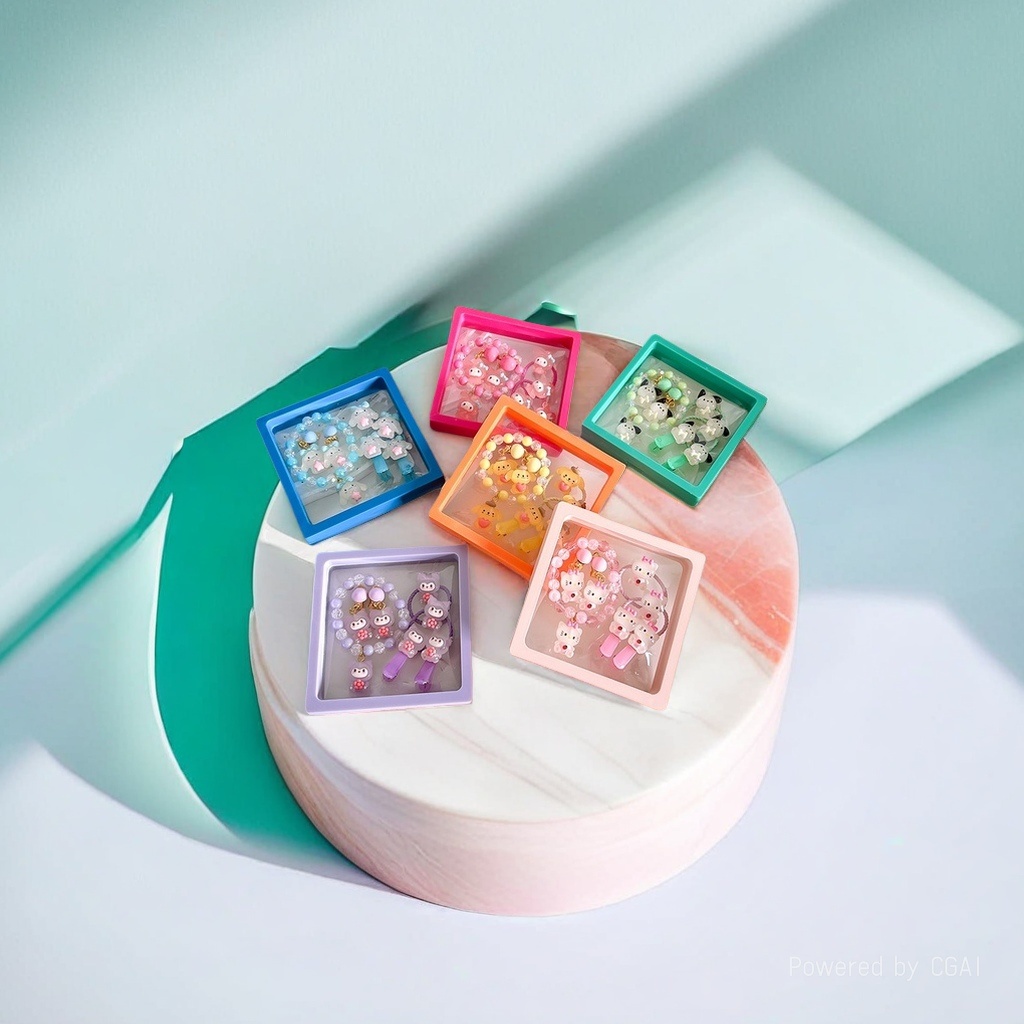 Children's jewelry sets, decorations, forehead chains, wait for me after school, smacking children's holeless earrings, 104008716 Specification image