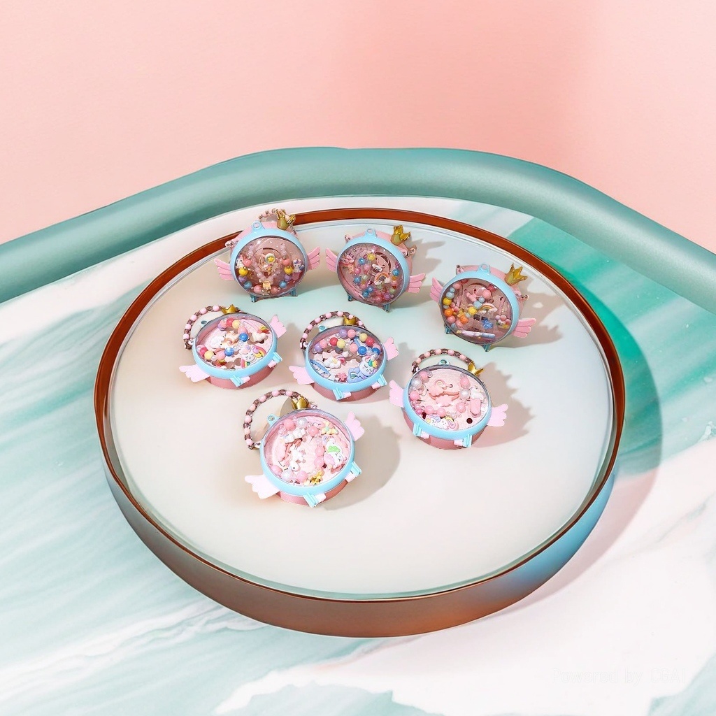 Children's jewelry sets, decorations, forehead chains, wait for me after school, smacking children's holeless earrings 104348501 details Picture