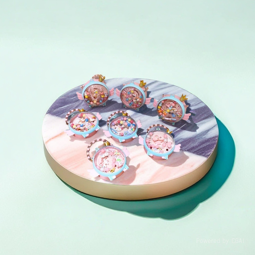 Children's jewelry sets, decorations, forehead chains, wait for me after school, smacking children's holeless earrings 104348501