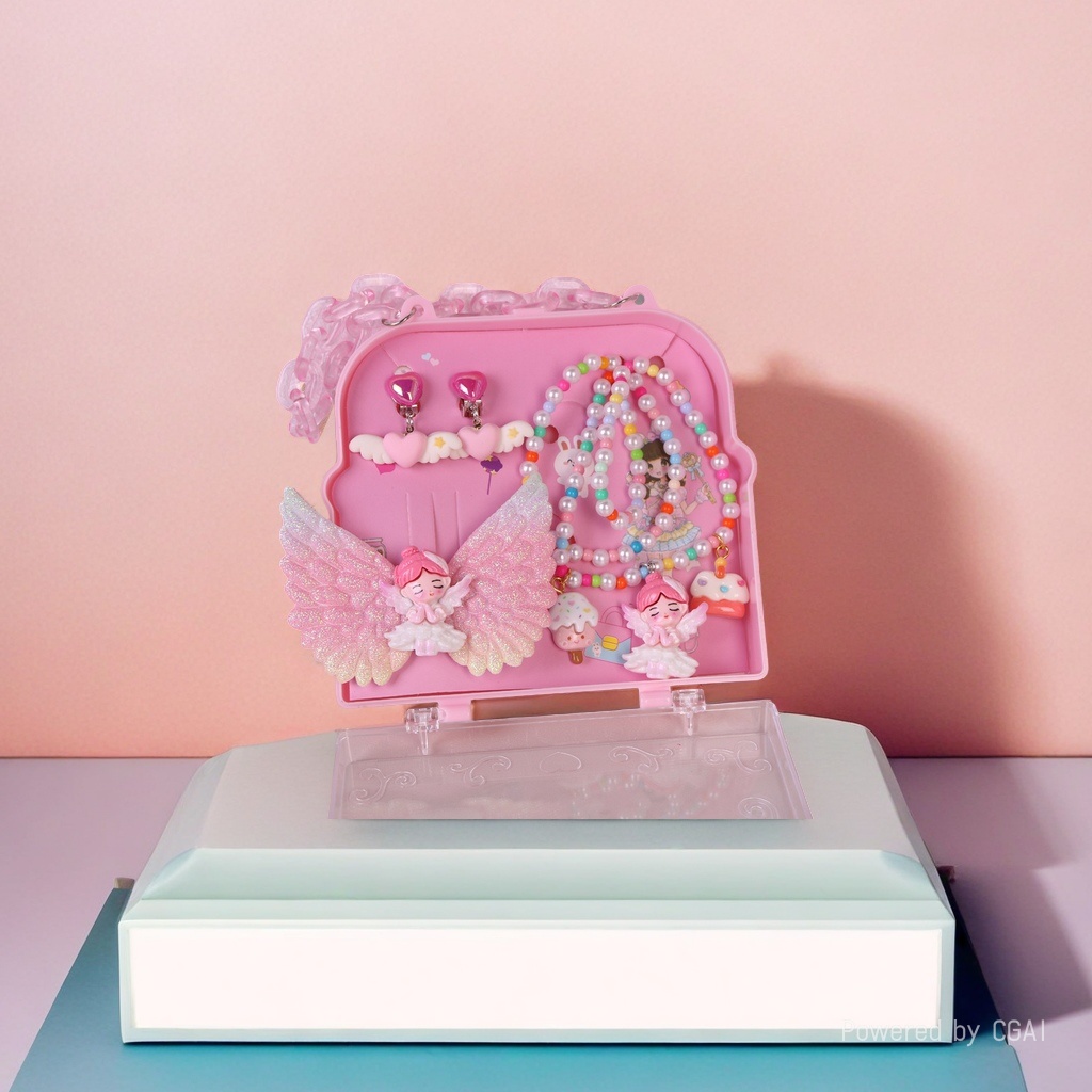 Children's jewelry box, storage box, necklace gift box, exquisite jewelry, luggage and accessory box Specification image