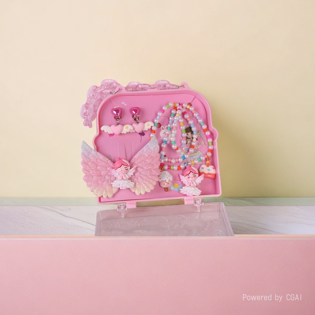 Children's jewelry box, storage box, necklace gift box, exquisite jewelry, luggage and accessory box Application Scenario