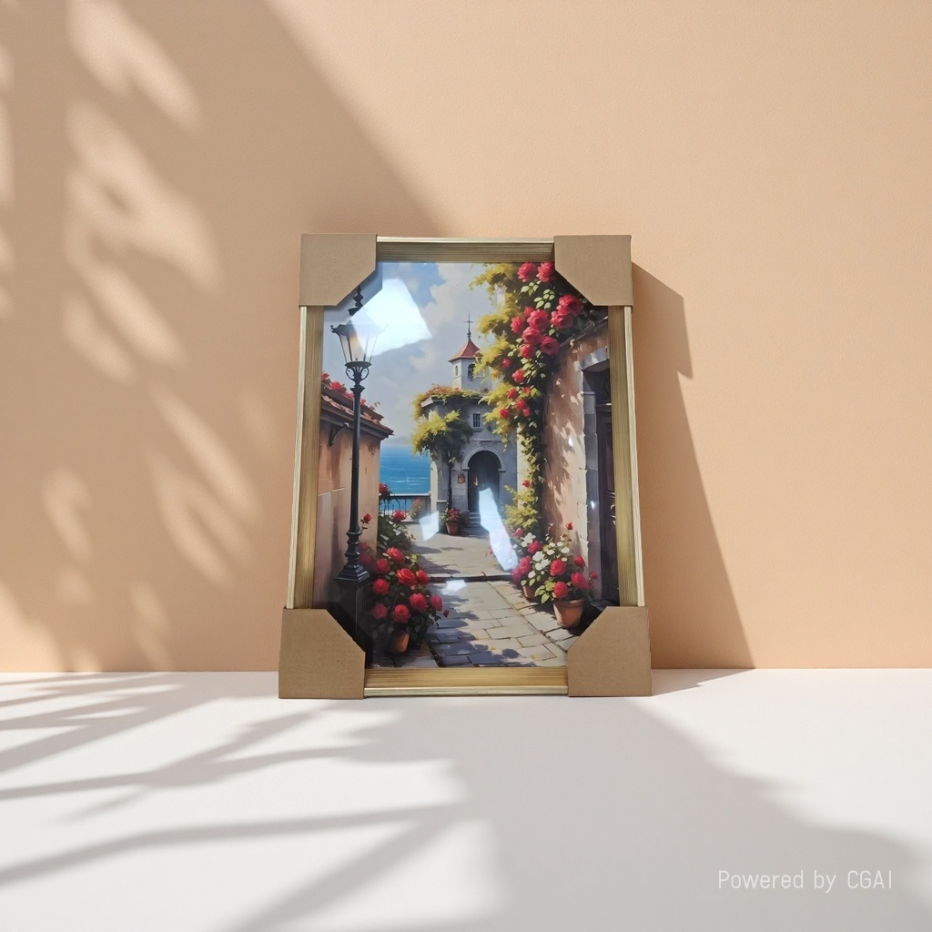 Cross-border best-selling oil painting decorative paintings, romantic seaside town decorative paintings, home decorative paintings, customized and dropshipping decorative paintings for foreign trade Application Scenario