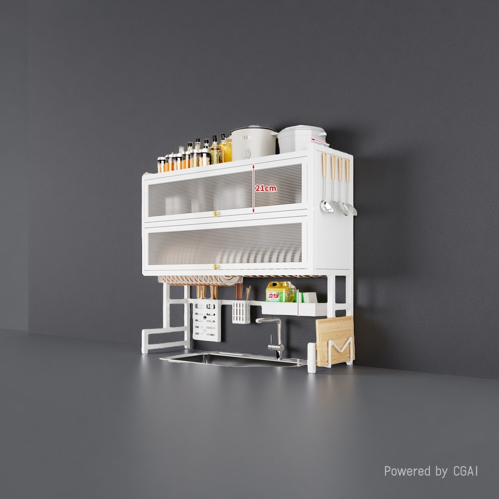 跨境厨房用品/厨房用品/置物架/收纳厨房神器/厨房落地置物架细节图