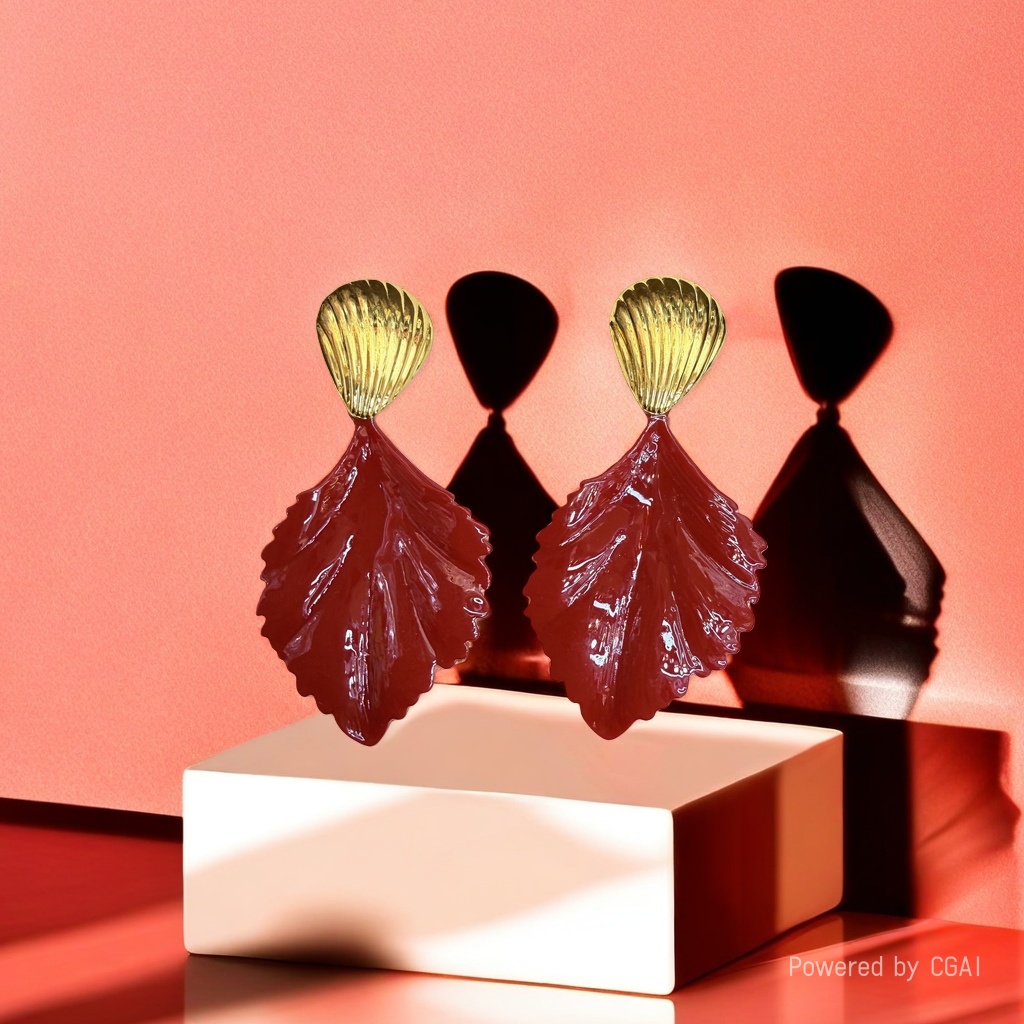 Oil-dripping earrings, stainless steel earrings, are a fresh, fashionable and niche design