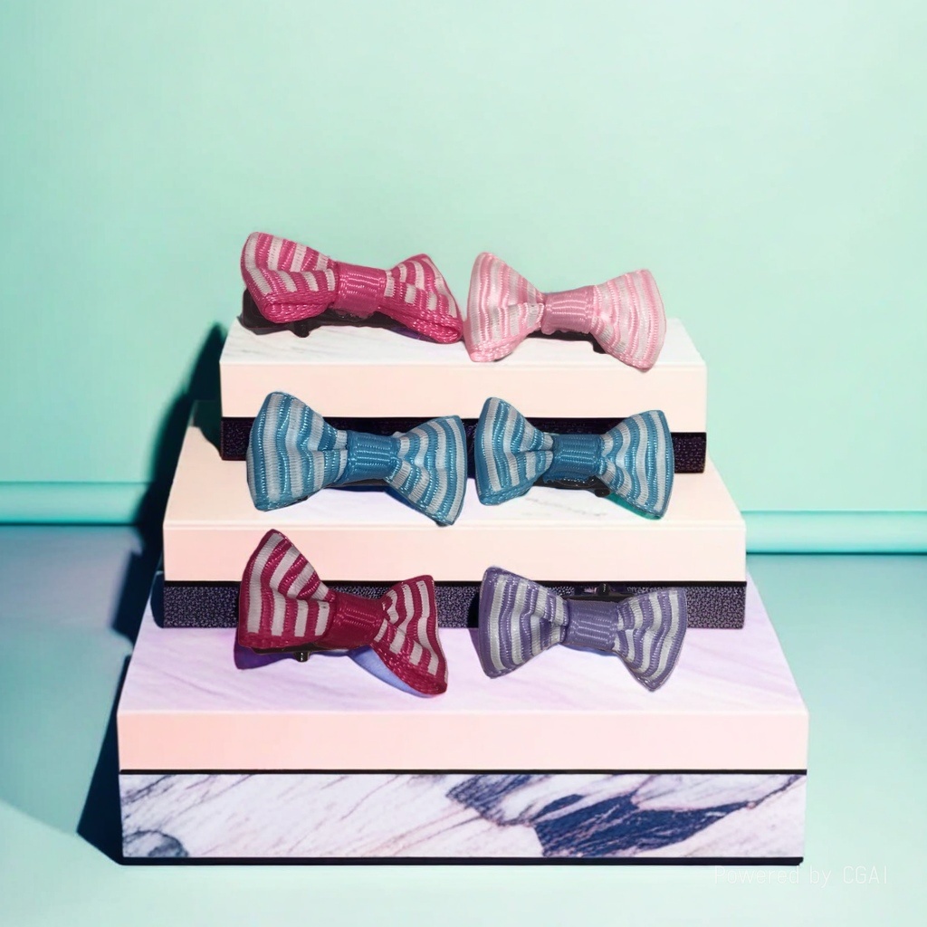 Shark clip, bow hair accessory, grappling clip, hairpin, cute female hairpin, Korean style fashionable beauty accessory Application Scenario
