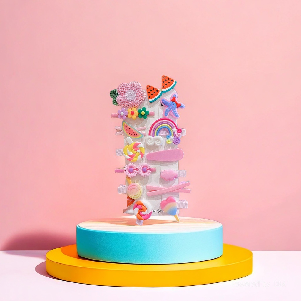 Colorful shark clip hair clip set, grab clip hair accessory, multiple colors to choose from, fashionable hair accessory for women Application Scenario
