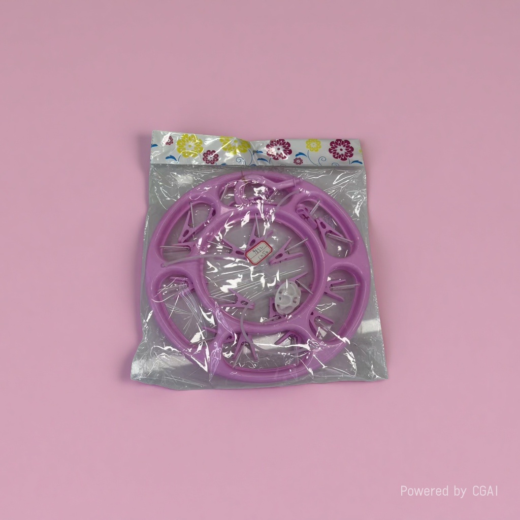 Purple round adult clothes hanger, children's clothes hanger, clothes drying basket and multi-functional storage rack Application Scenario