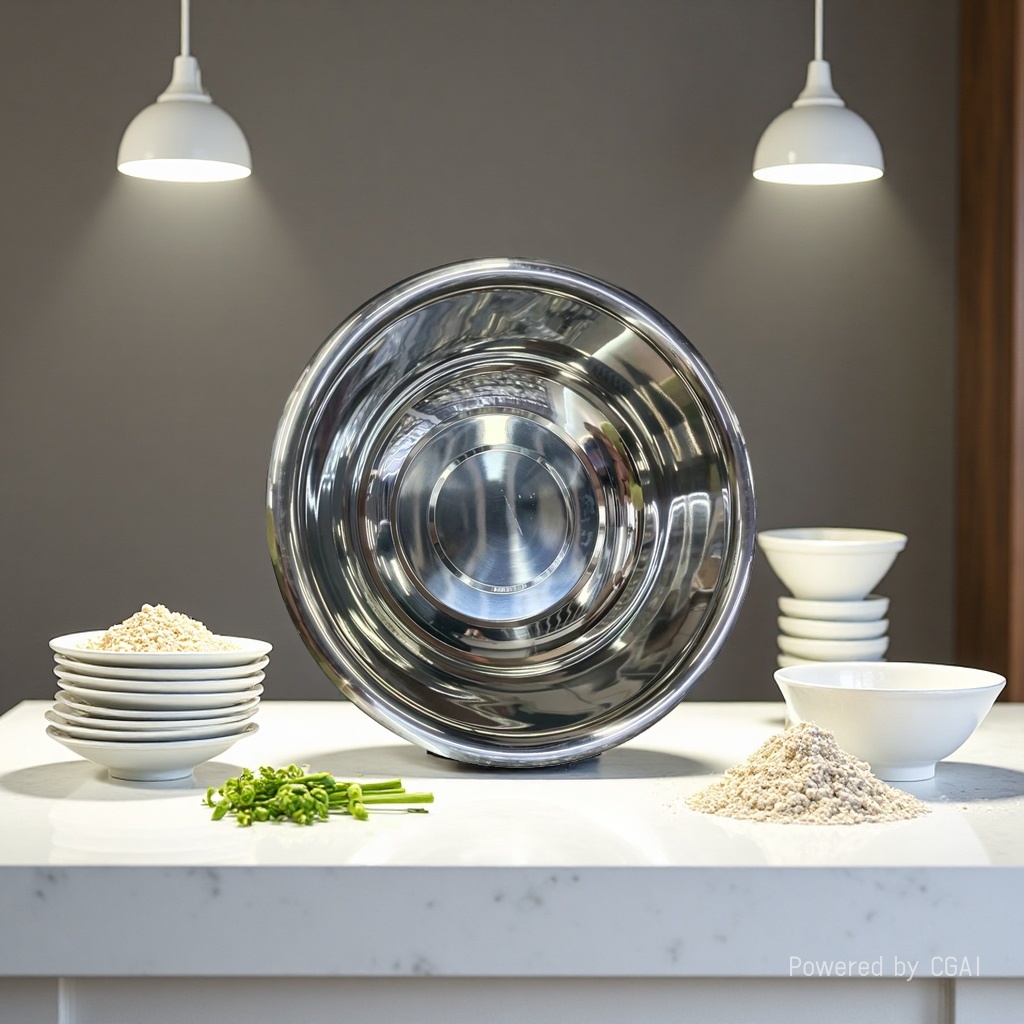 201# Non-magnetic washbasin, extra thick, multi-purpose soup basin, 36CM pic 1