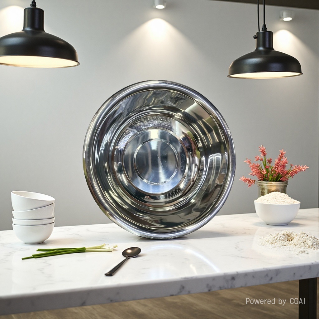 201# Non-magnetic washbasin, extra thick, multi-purpose soup basin, 36CM pic 2