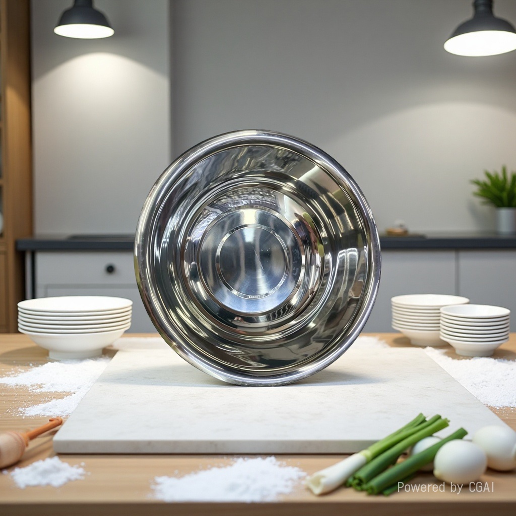 201# Non-magnetic washbasin, extra thick, multi-purpose soup basin, 36CM pic 3