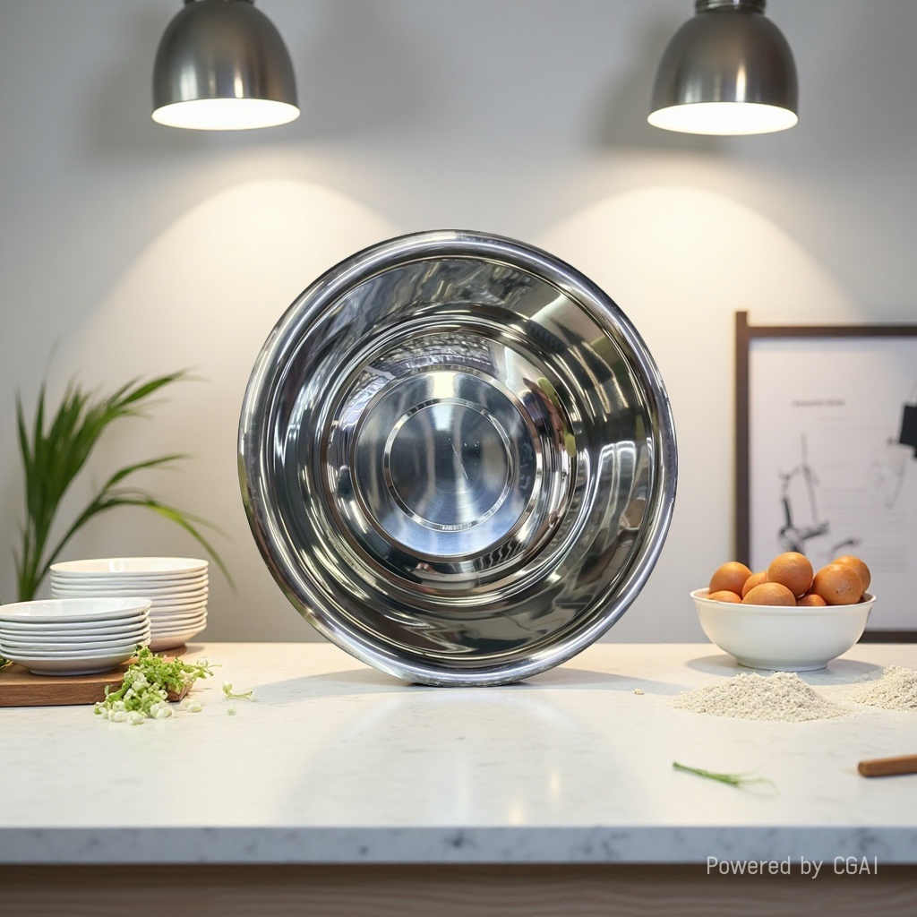 201# Non-magnetic washbasin, extra thick, multi-purpose soup basin, 36CM pic 4