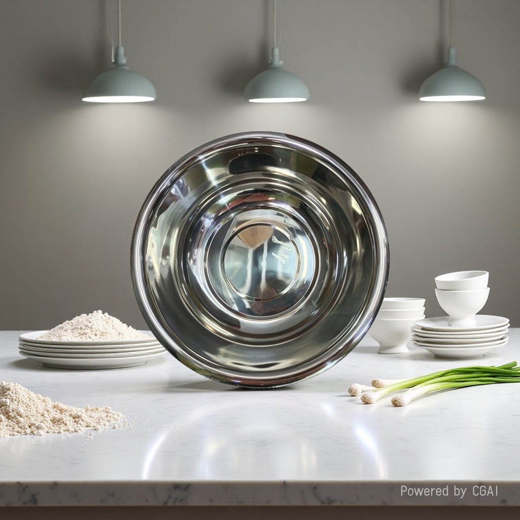 201# Non-magnetic washbasin, Extra thick, multi-purpose soup bowl, 38cm, 134841262 details Picture