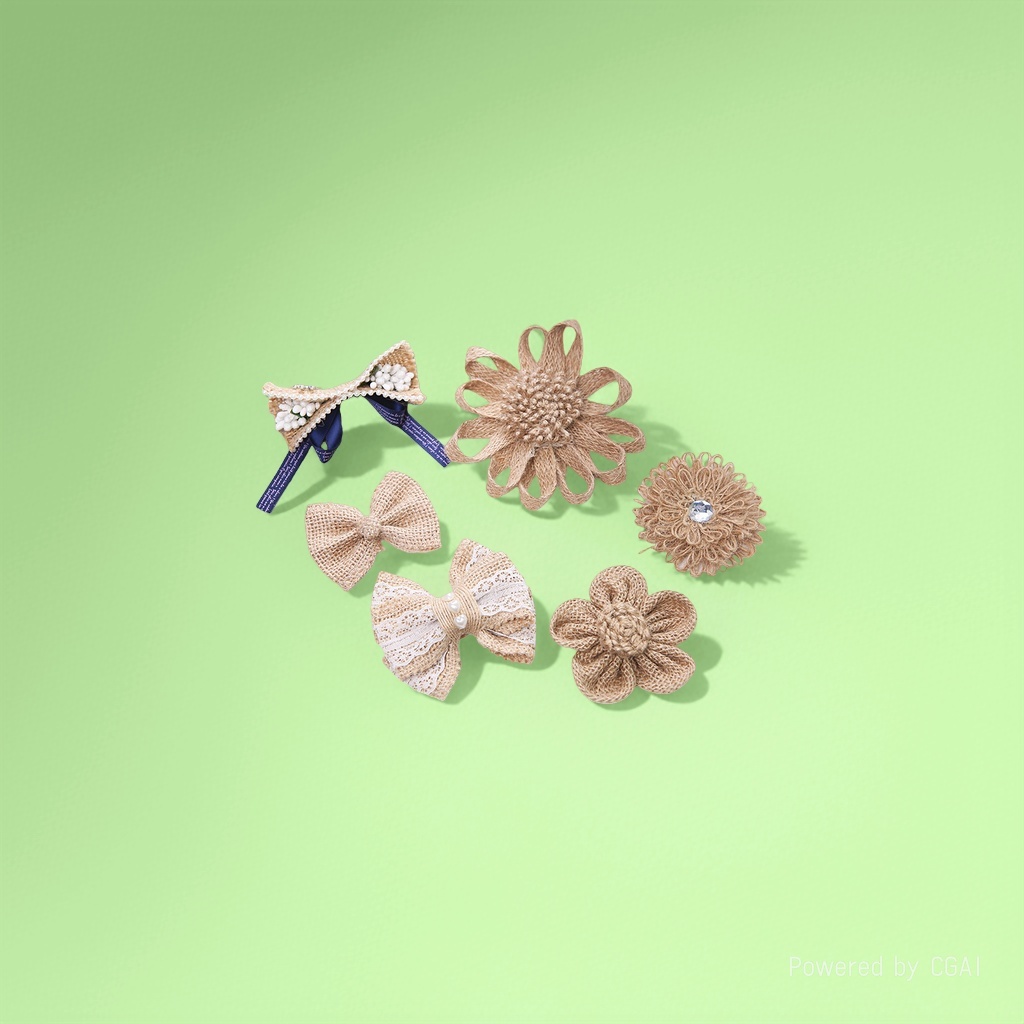 Woolen sunflower woven flower decoration, plush flower, knitted flower, woolen flower details Picture