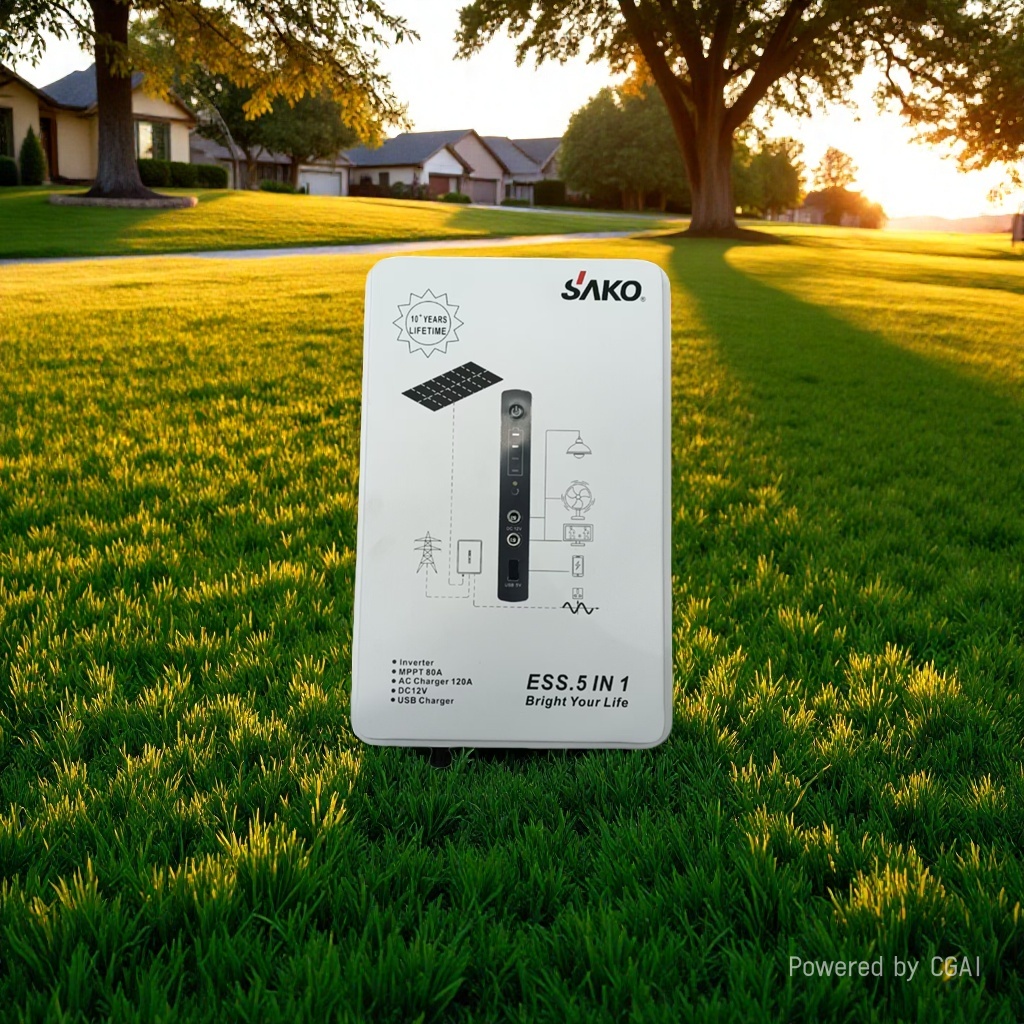 The SAKO solar all-in-one machine features a fast charging and portable design Application Scenario
