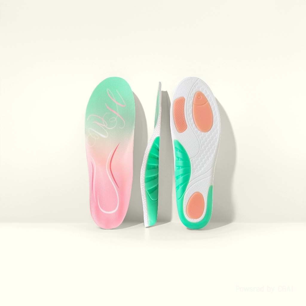 Whale orthopedic insoles offer arch support for flat feet. The insoles are highly elastic, providing arch support to improve walking posture, relieve foot pain, reduce exercise pressure and prevent slipping Item Picture
