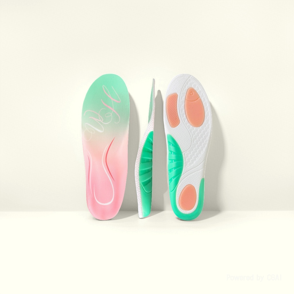 Whale orthopedic insoles offer arch support for flat feet. The insoles are highly elastic, providing arch support to improve walking posture, relieve foot pain, reduce exercise pressure and prevent slipping details Picture