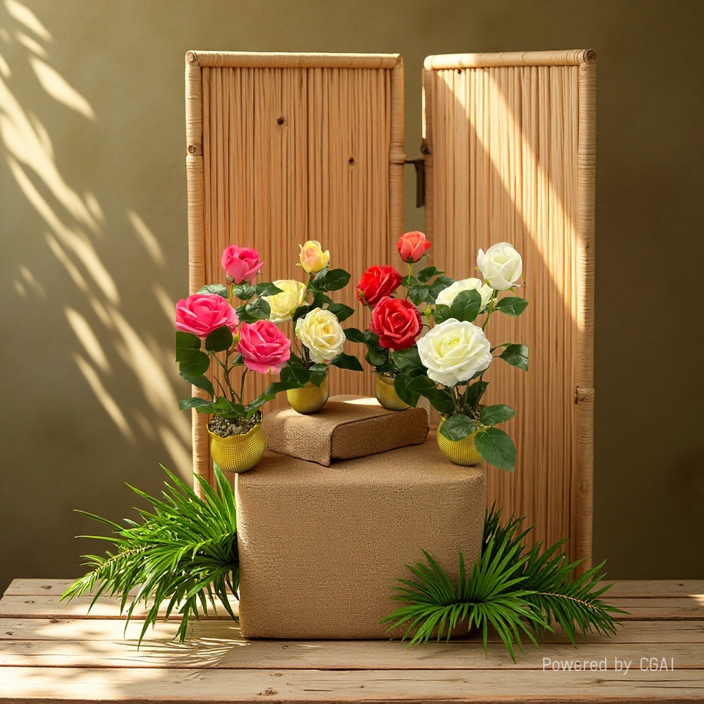 Artificial plant bonsai, artificial flowers with flowerpots, home decorations, green plant decorations, home beautification 164105761 details Picture