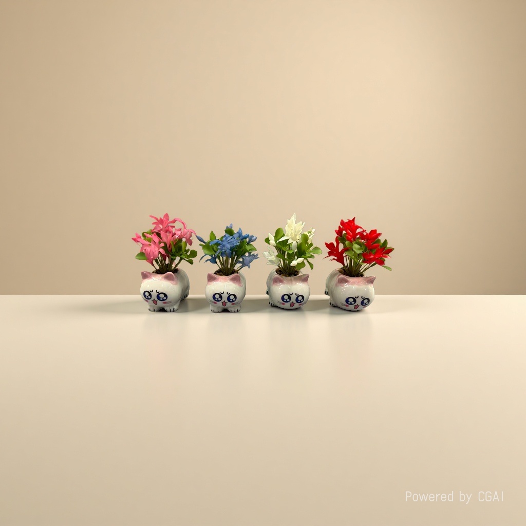 Artificial plants, micro-landscape artificial green plants, artificial flowers and artificial flower home decoration ornaments Specification image